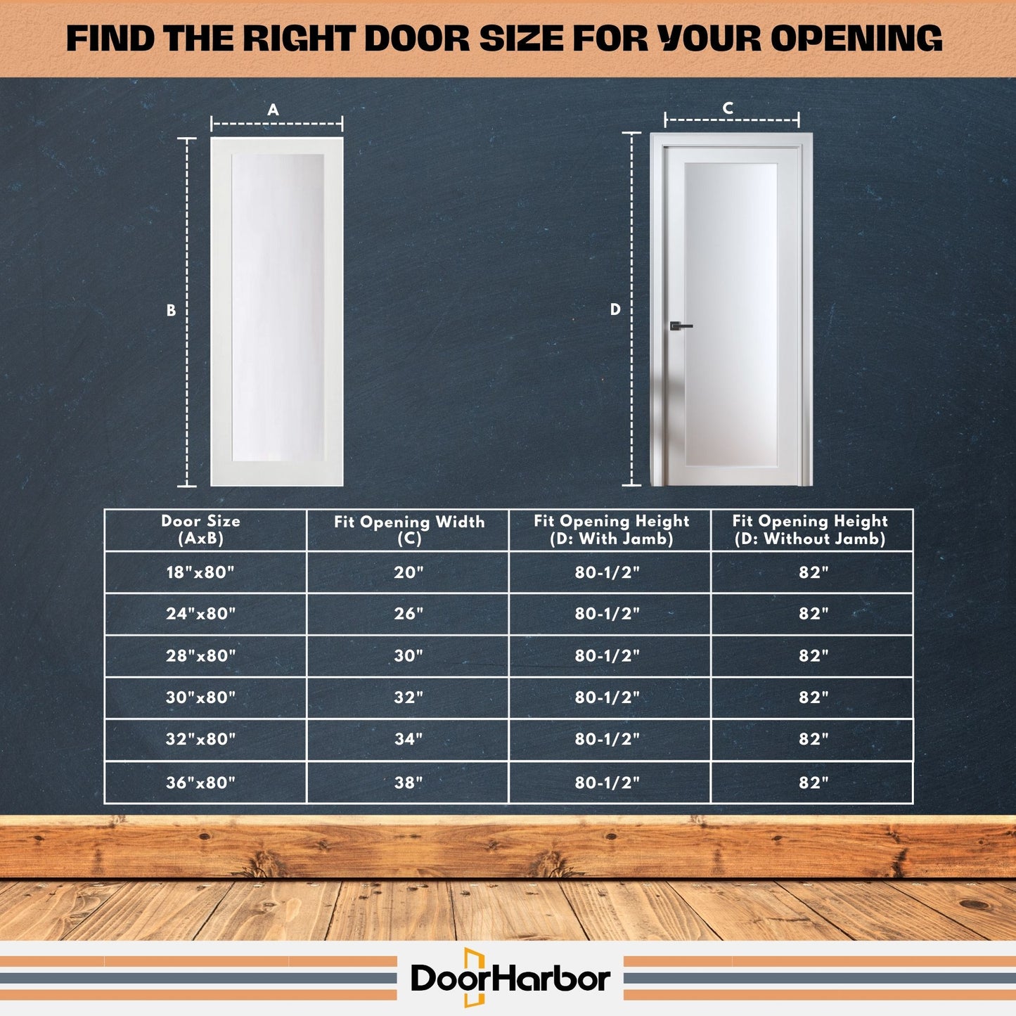 1-Lite Frosted Glass Interior Door - Solid Core Wood, White Primed, Door Slab Only